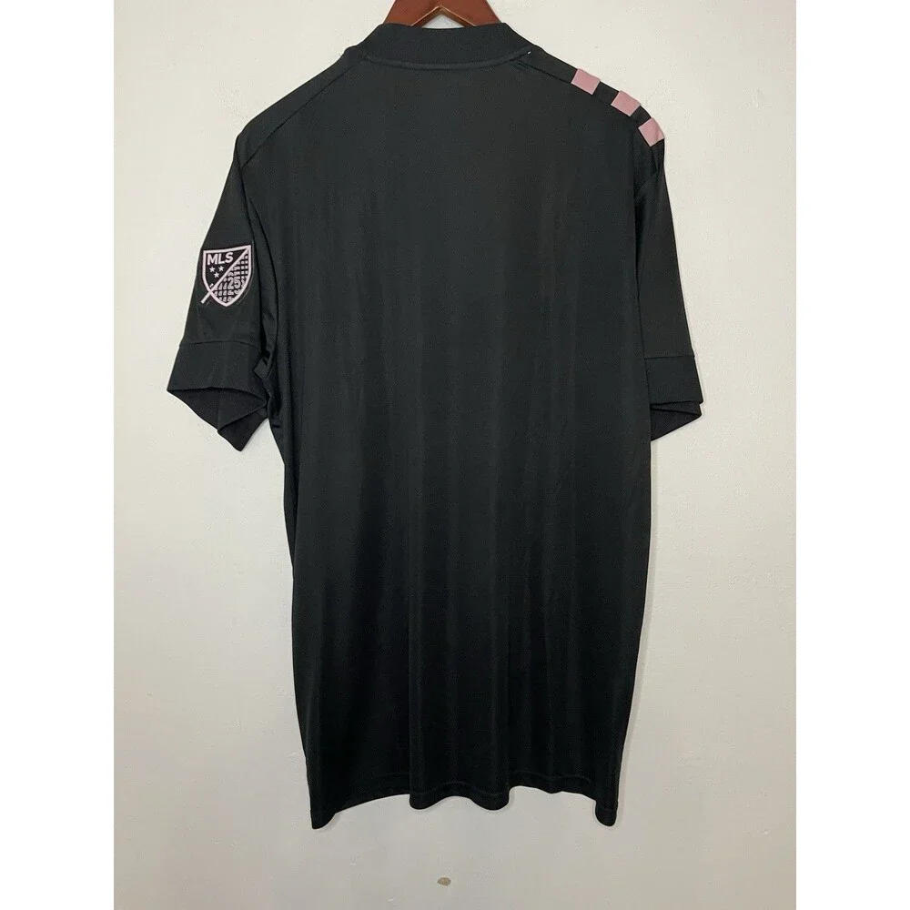 Adidas Climalite Men's 2XL Black Inter Miami Soccer Embossed Jersey Patches